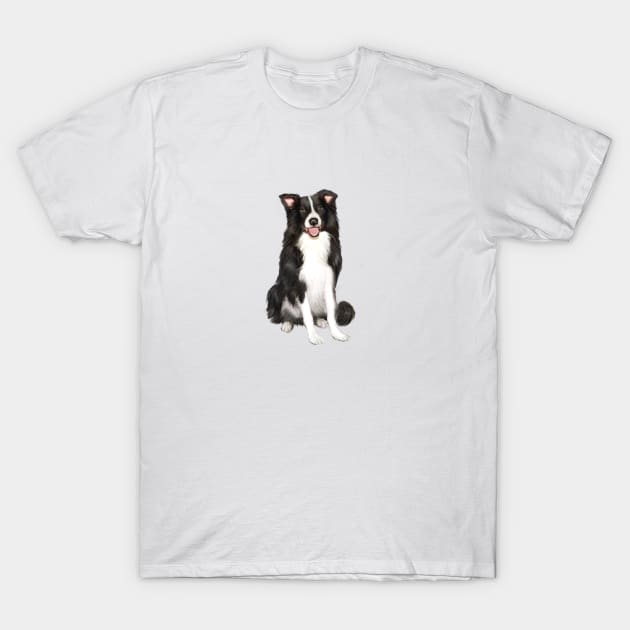 A Happy Border Collie - Just the Dog T-Shirt by Dogs Galore and More